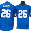 Detroit Lions NFL Football Jersey 26 Gibbs Blue Embroidered Third Generation Authentic Style