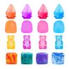 Candy Squeeze Toy Stress Anxiety Relief Waterdrop Bear Cube Sensory Toy Teens Adults Portable Soft Pinch Toy Party Favors