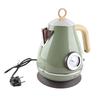 1.7L Electric Kettle Retro Wood Grain Dry Boil   Home Electric Kettle with Temperature Display