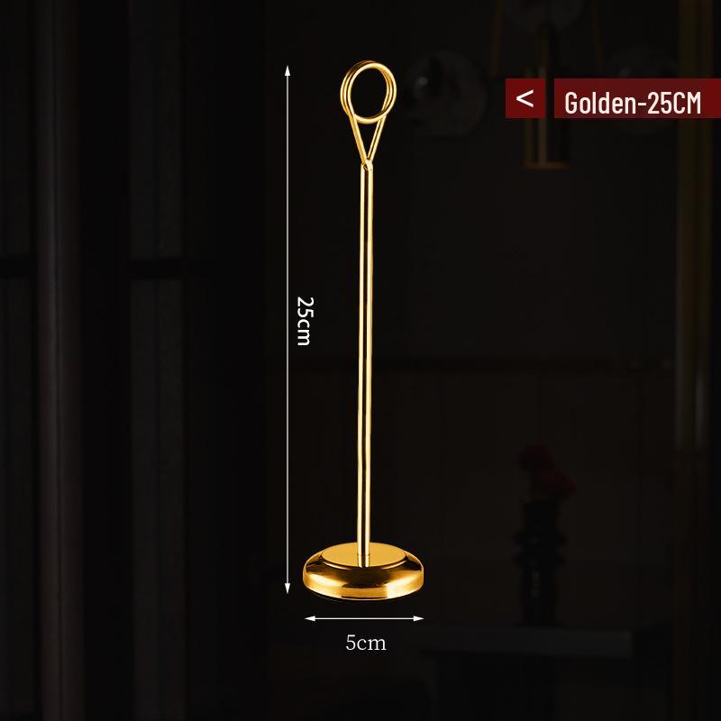 Stainless Steel Table Card Holder - Menu, Seat Number, Business Card Clip for Restaurant, Wedding, Banquet, Hotel.