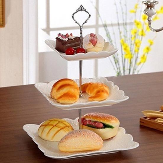 1 Set 2 oder 3 Etagen Süßigkeiten Candy Cupcake Tablett Hochzeitsparty Kuchen Ausstellungsständer