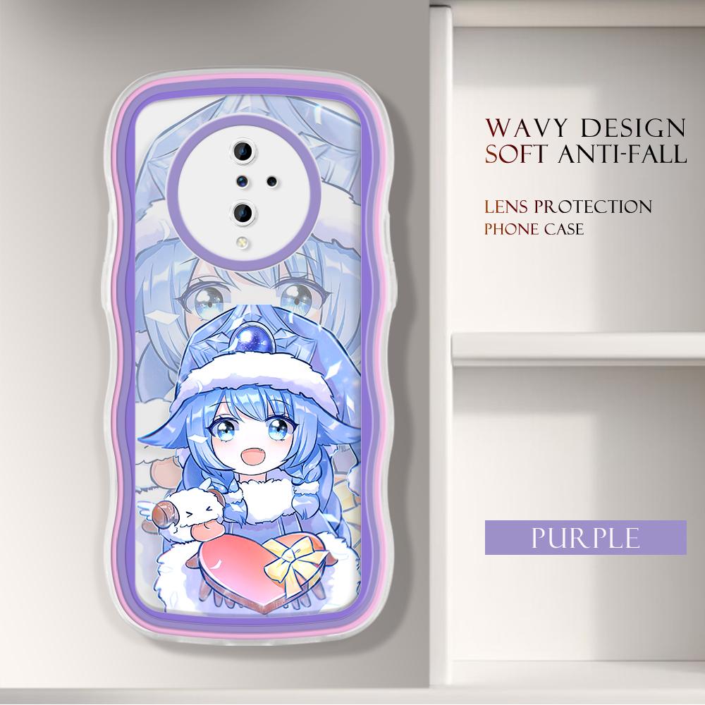 

Модный мягкий волнистый чехол для телефона с рисунком из мультфильма, защита камеры, противоударный чехол для мобильного телефона Vivo Vivo Y01A