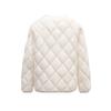 Autumn and Winter New Light Down Jacket Women's Short Rhombus Jacket Jacket Jacket Warm White Duck Down Liner Tide