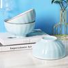 Set of 4 Large Japanese-Style Pumpkin Cartoon Noodle Bowls - Cute & Personalized Tableware