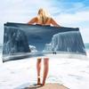 Microfiber Iceberg Beach Towel,Beach Towels Oversized, Quick Dry Sand Free Bath Towel Large, Absorbent Sup Soft Bathroom Towel