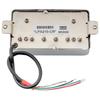 Artec LPA210 Alnico 5 Cover Humbucker Pickup Bridge PU for Les Paul Electric Chrome Guitar,