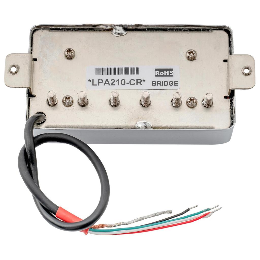 Artec LPA210 Alnico 5 Cover Humbucker Pickup Bridge PU for Les Paul Electric Chrome Guitar,