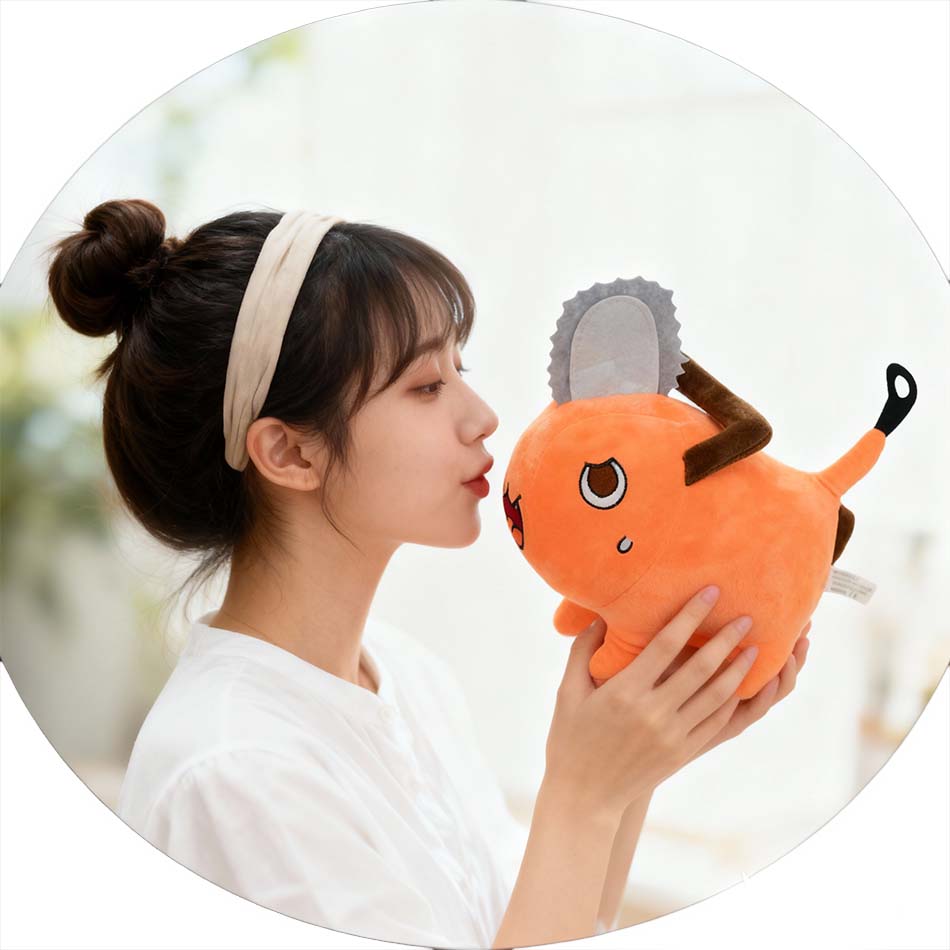 Neuer 25cm Pochita Plüsch Kettensäge Kettensägenmensch Plüschtier Niedliches Stofftier Cartoon Anime Weiches Spielzeug Kissen Für Kinder Weihnachtsgeschenke
