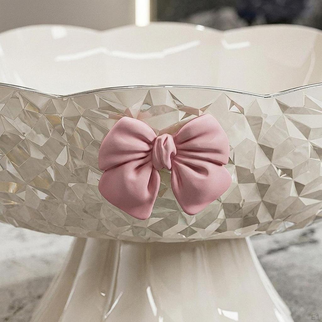 On A Pedestal for Fruit Presentation, Elegant Tray Snacks, Accessory, Practical Table Basket
