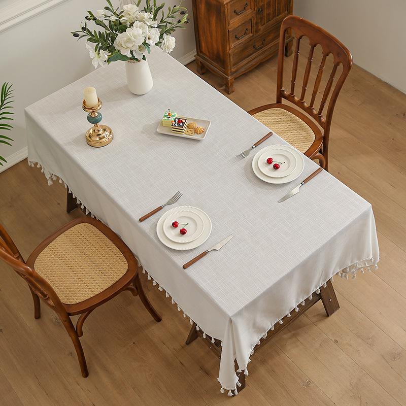 Bamboo Linen Tablecloth Thickened Cotton And Linen Wind Fabric Japanese Conference Tablecloth Tablecloth Coffee Table Cloth