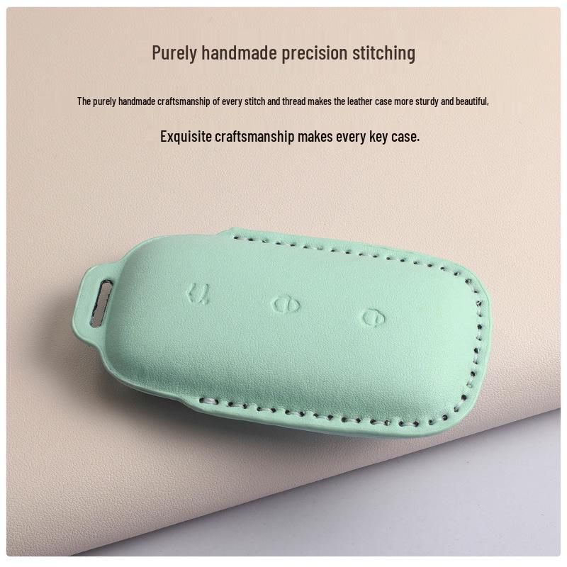 Geely New Galaxy Starship 7 EM-i Macaron Green Key Case with Buckle for L6L7 e5 e8 Cars