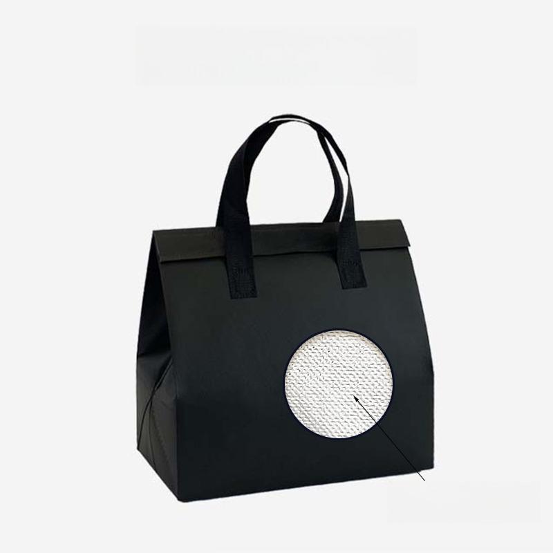 Non-woven Insulation Tote Bag Portable Cake Dessert for Drinks Package Cold Delivery Pouchs Takeout Aluminum Foil Bags Suitable for Picnicking Camping