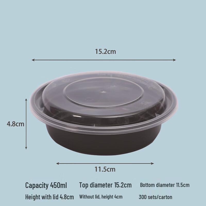 

Ronghe Square PP Disposable Takeaway Food Containers