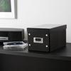 SANWA SUPPLY CD Case Storage Box, Assembled, W165mm, Black, FCD-MT3BKN