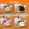 Cartoon Animal Plush Coin Purse With Data Cable Lipstick Storage For Travel And Daily Use