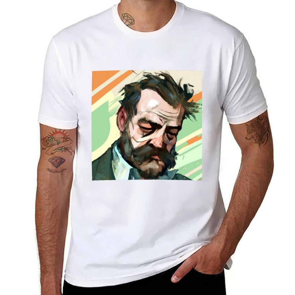 Disco Elysium - Harry Dubois Fan Art T-Shirt sweat summer clothes hippie clothes sublime plain white t shirts men