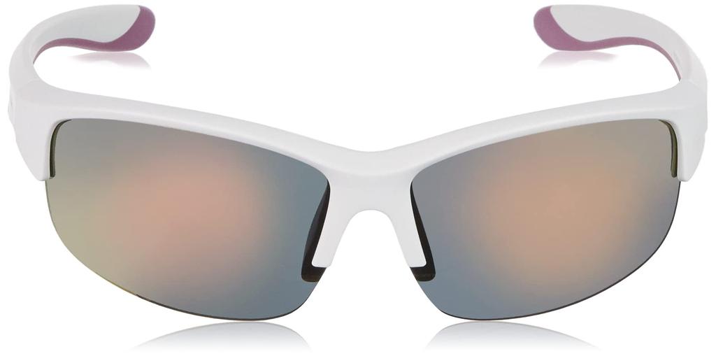 ALPINA FLEXXY YOUTH HR Sports Sunglasses with UV Protection and a Flexible White Kids' Soft, Frame, Matte/Purple