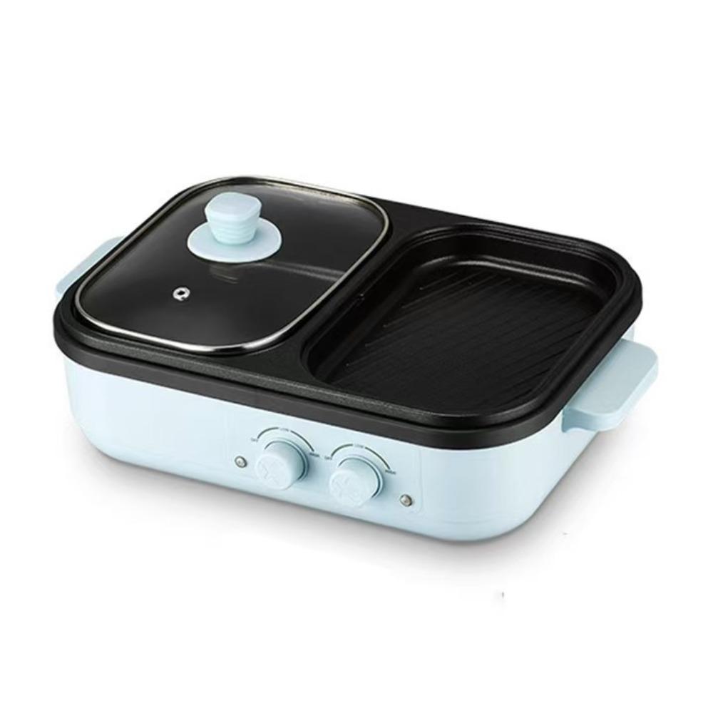 Dual Temperature Control Grill Machine Non-Stick Pan Barbecue Machine Multi-Cooker  Home Dormitory