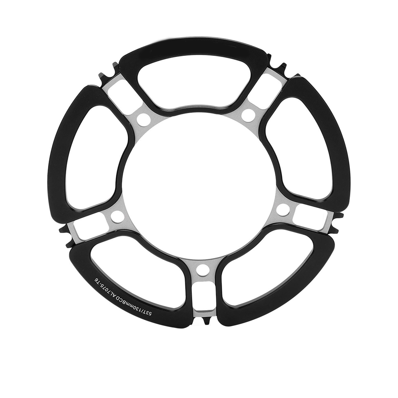 

Lp Litepro Five Hole Petal Crankset 130BCD Folding Bike Crankset 53T Bicycle Single Crankset Tooth Plate Black