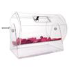 Acrylic Raffle Drum, Holds 10000 Tickets or 300 Raffle Balls, Professional Raffle Ticket Spinning Cage with 2 Keys, Transparent Lottery Spinning
