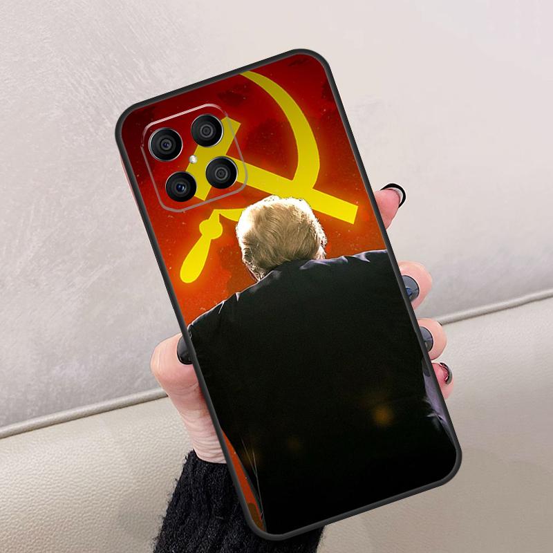 USSR Flag Soviet Union For Honor Magic 7 6 5 8 Pro Case For Honor 200 Lite 400 70 50 X8c X8b X9a X9b X9c X9d Win RT