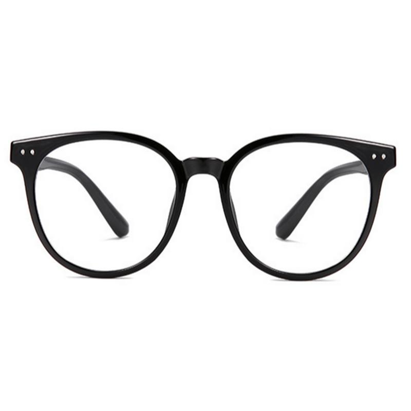 1215 Latest Blue Light Blocking Prescription Optical Frame Round Retro Glasses TR90 Frame -0.5 -0.75 -1.0 -2.0 To -6.0