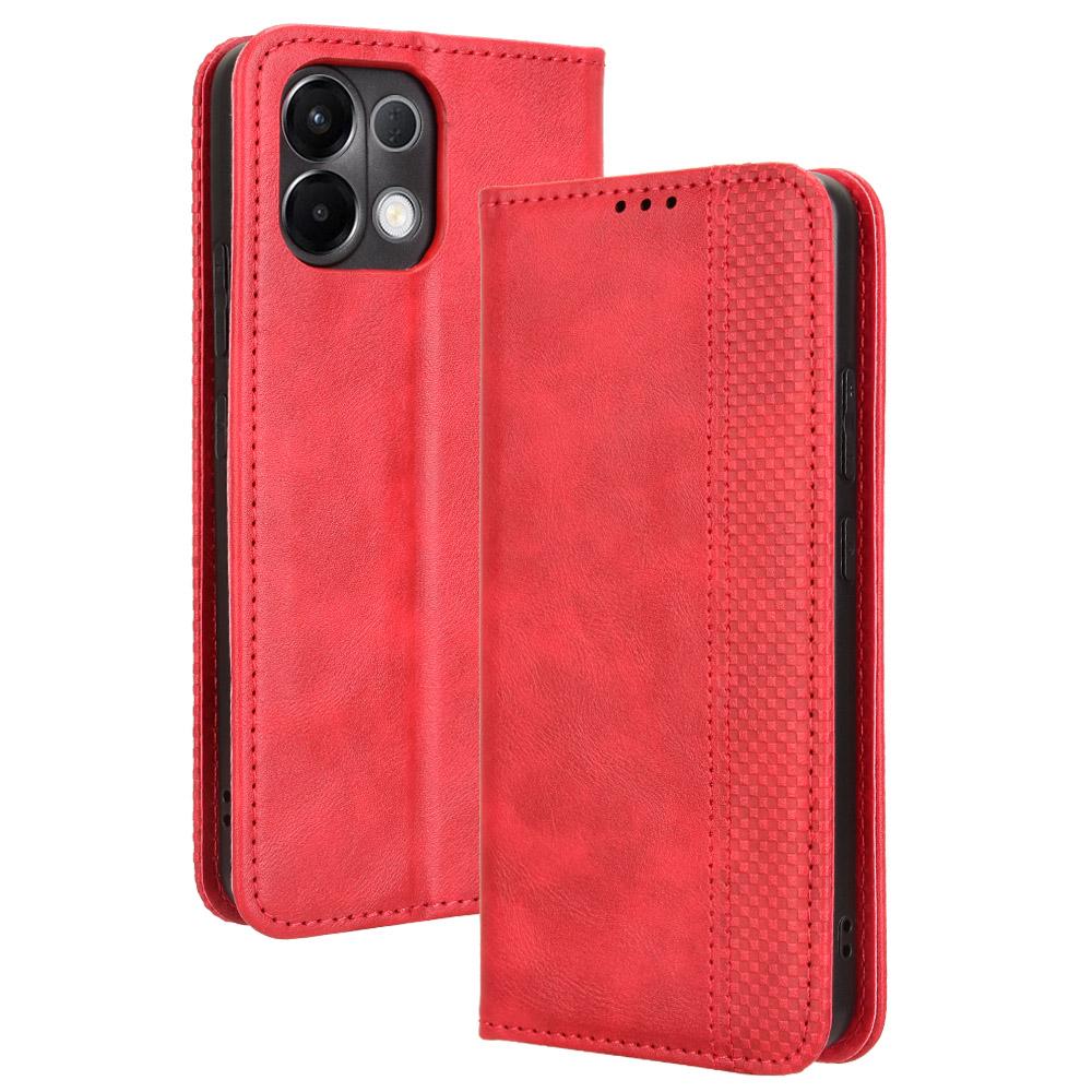 For Oppo K13 5G Leather Case Wallet Stand Retro Texture Phone Cover