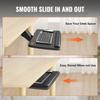 Keyboard Tray under Desk Adjustable Height, Height and Angle Adjustable under Desk Keyboard Tray Slide out, Large 25x9.8 inch Keyboard Holder under