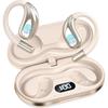 Open Ear Clip Wireless Earbuds Bluetooth 5.4 Headphones Open Ear Built-in Mic, IPX5 LED Display Charging Case,Ear Hooks Earphones for Running Fitness