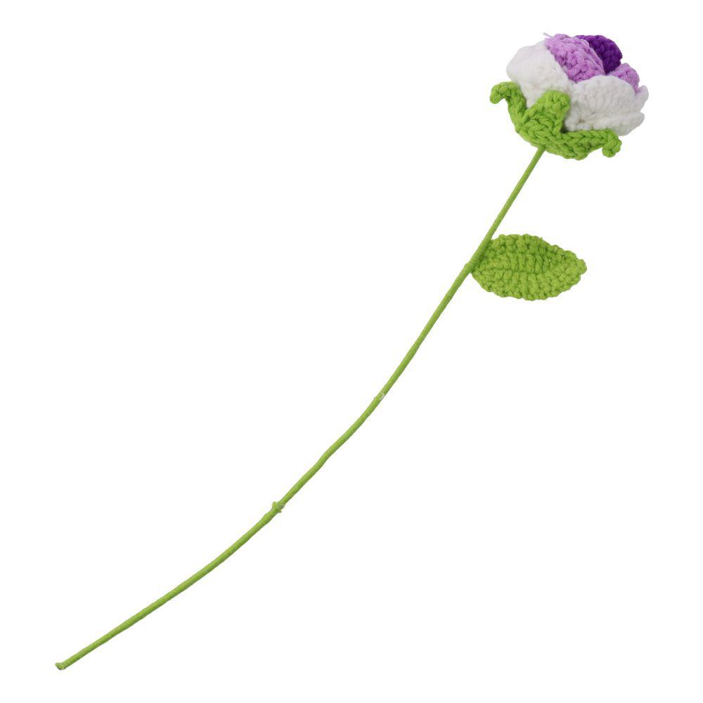 Knitting Woven Wedding Decoration Knitting Flower Artificial Flower Fake Flowers Hand Knitting Rose