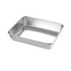 Japanese Style Stainless Steel Multi-Functional Deep Square Tray Plate
