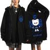 Adult Women Men Stray Kids Dominate ATZ SKZ Print Sweatshirt Loose Zipper Long Sleeves Hooded Jacket Coat Outerwear