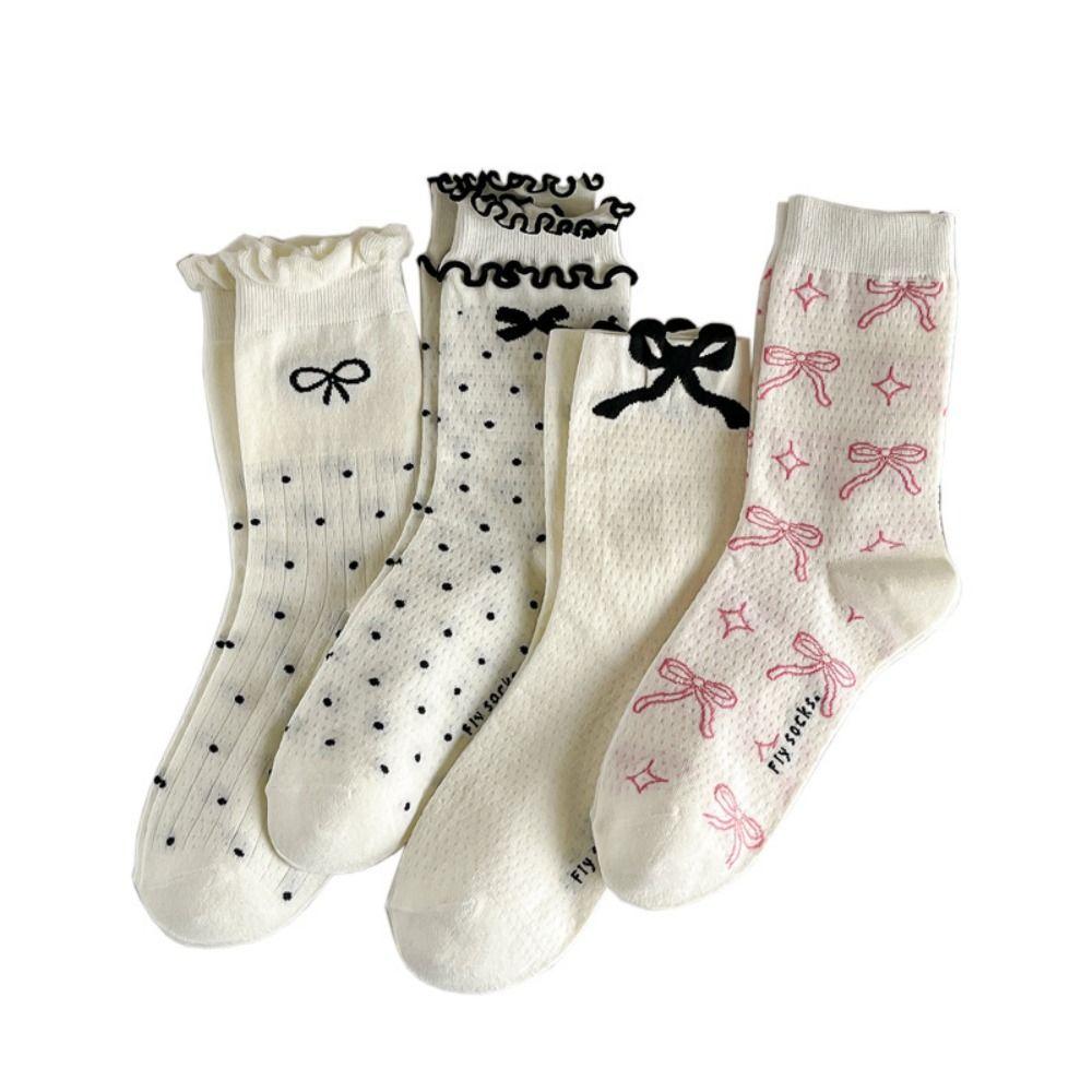 Spring Summer Long Socks Y2K Sweet Stockings New Cotton Socks