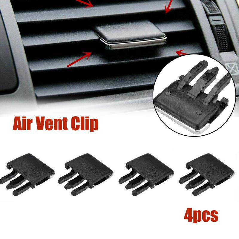 4Pcs Front Air Conditioning Vent Outlet Tab Clip For Toyota For Corolla Vent Louvre Blade Adjust Slice Clamp