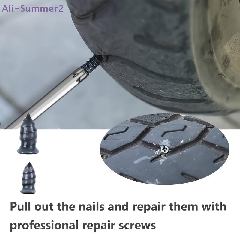 {Summer2} Tire Repair Nail Self-Tapping Screw Plastic Nail Soft Rubber Screw Suitable For Car Motorcycle Tire Puncture Repair