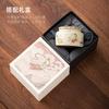 Dunhuang Feitian Flint Red Gentleman Pot Household Ceramic Kung Fu Teapot Gift Box with Gift Bag for Elders