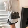 Trendy Medium Woven Handbag For Women With Single Chain Shoulder Strap In Beige