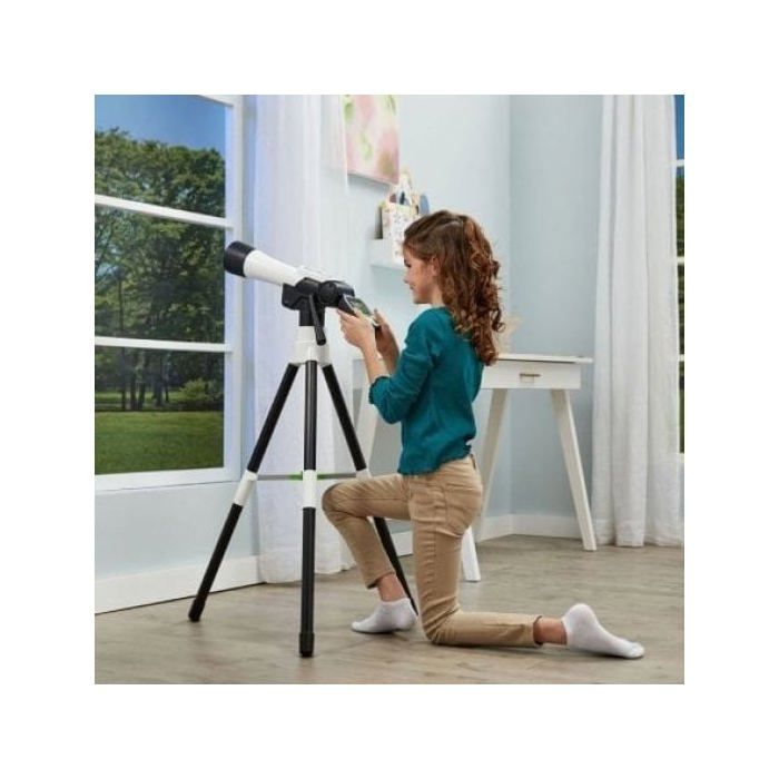 Telescopio VTech Aventuras Espaciales Multimedia Zoom 110x Pantalla 2.4? 100 Vídeos NASA