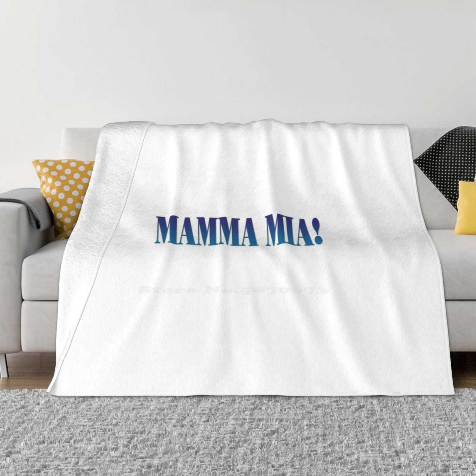 Mamma Mia Logo Soft Warm Blanket Sofa/Bed/Travel Love Gifts Mamma Mia Donna Sophie Here We Go Again 30x40in