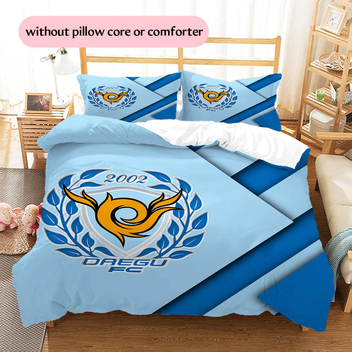 

Daegu FC Pattern Bedding Quilt Set Home Decoration Gift (1 * duvet cover + 2 * pillowcase without core) 135x200cm