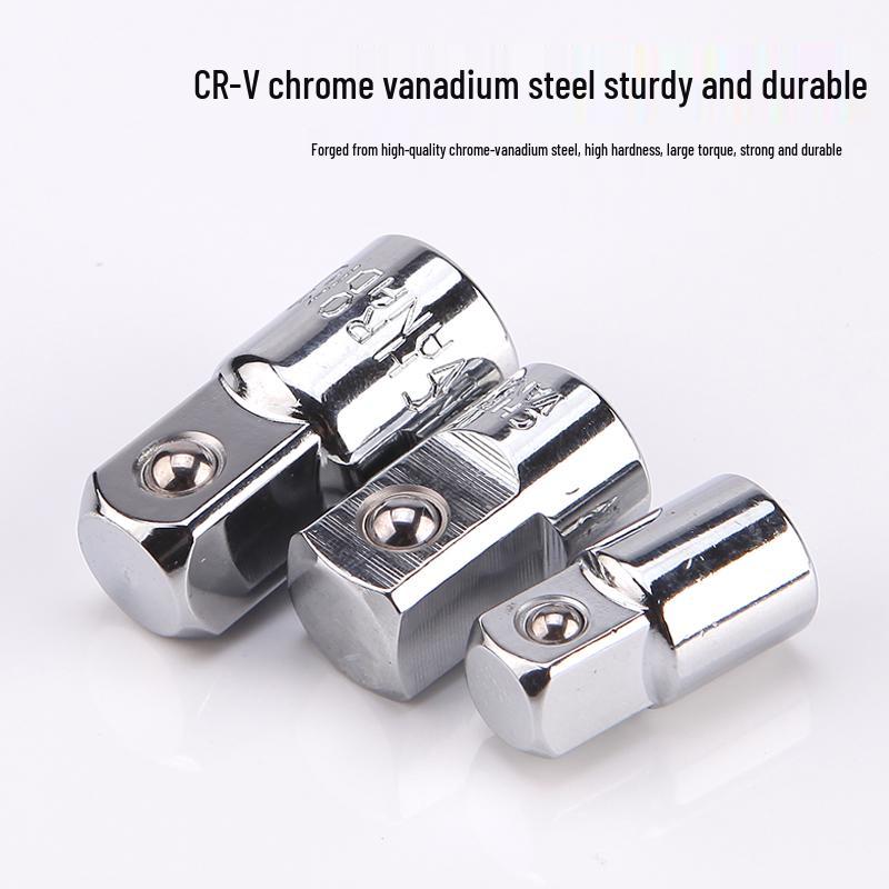 Multi-Drive Socket Adapter for Ratchet Wrench: 1/2" To 3/8" To 1/4