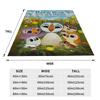 Puffin Rock und die neuen Freunde Zeichentrick Anime Decke Mehrere Größen Warm Gemütlich Flauschig Überwurfdecken für Sofa Couch und Bett
