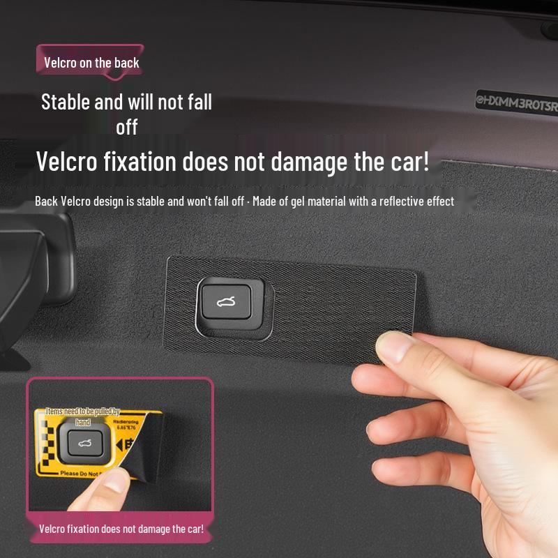 Xiaomi YU7/SU7 Electric Tailgate Warning & Trunk Switch Sticker - Car Decoration Accessory