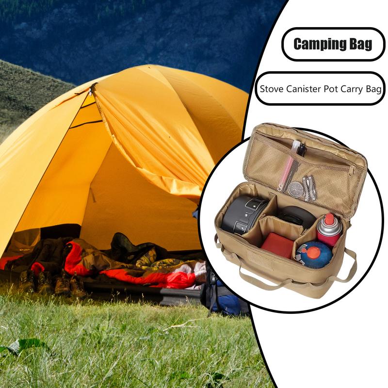 Camping-Aufbewahrungstasche Topf-Tragetasche Wasserabweisend Faltbar Outdoor Camping Aufbewahrung Kocher Kanister Topf Kochgeschirr Besteck Organizer