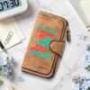 Trendy Printed Long Wallet Multi Card Slot Casual Portable Purse for Daily Use