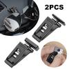2Pcs Vehicle Parking Card Holder Clip Adjustable Ticket Sticky Organizer Clip Self Adhesive Bill Holder Clamp for Hats Sun Shade