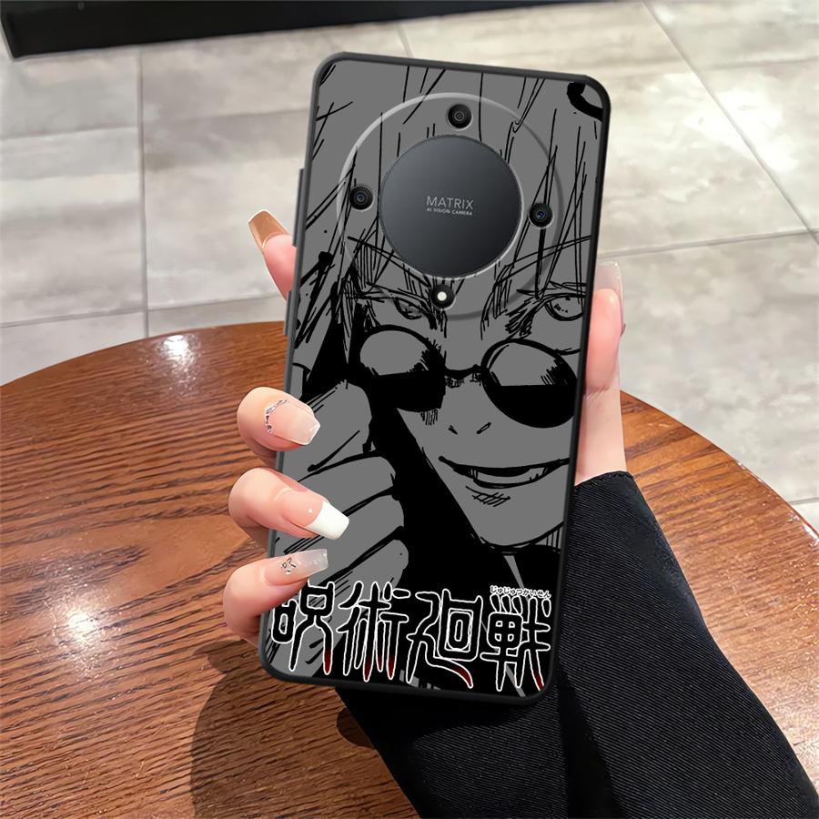 Anime J-uju-tsus Ka-ise-ns Black Soft Phone Cover Case for Honor X6 70 Magic5Lite 200 400 Lite X8 8X X7 X5b 90 X9a