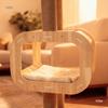 Multi-Level Cat Tree with Space Capsule Cat Bed, Solid Wood, Space-Saving Design for Home Use