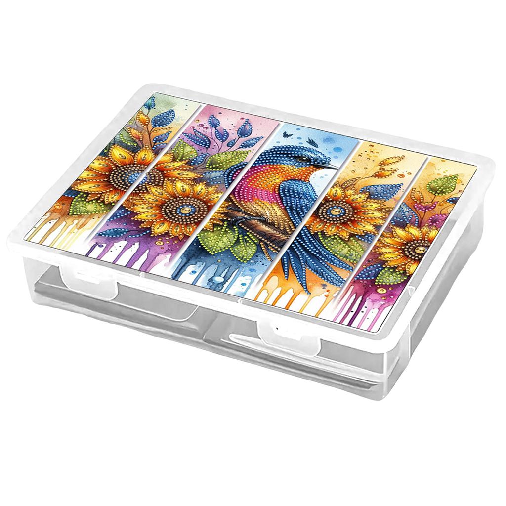 DIY Full Diamond Painting Crystal Mosaic Storage Container Colored Pattern Storage Case for Diamond Painting Accessories Tool