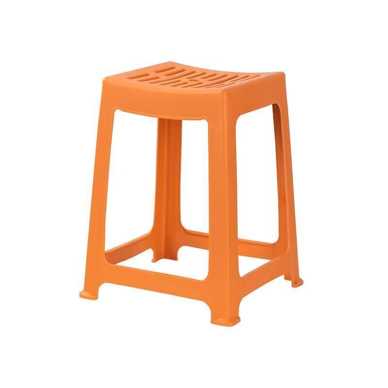 Chahua Square Striped Anti-slip Plastic Stool
